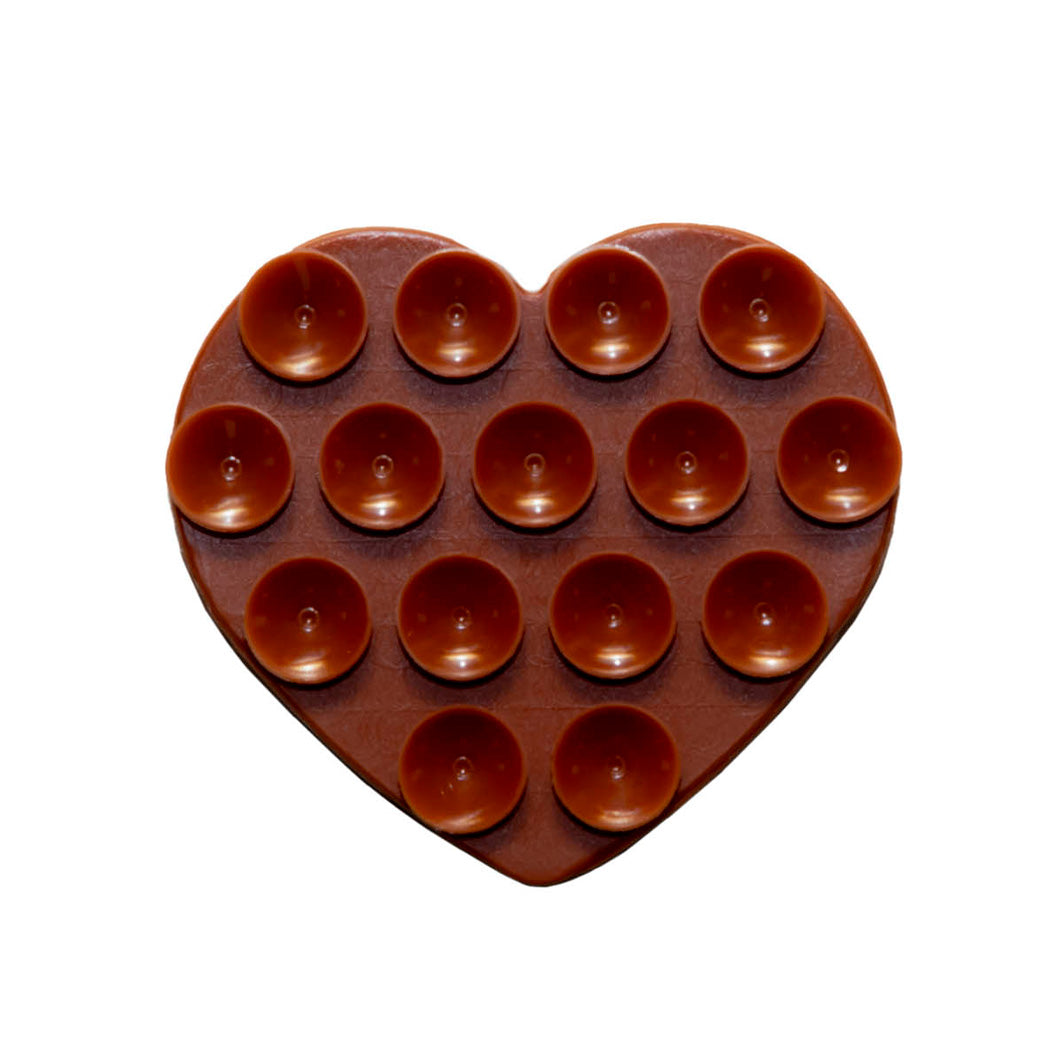 xoxo Wildhearts Stick On Me Heart (Double-sided) - Brown
