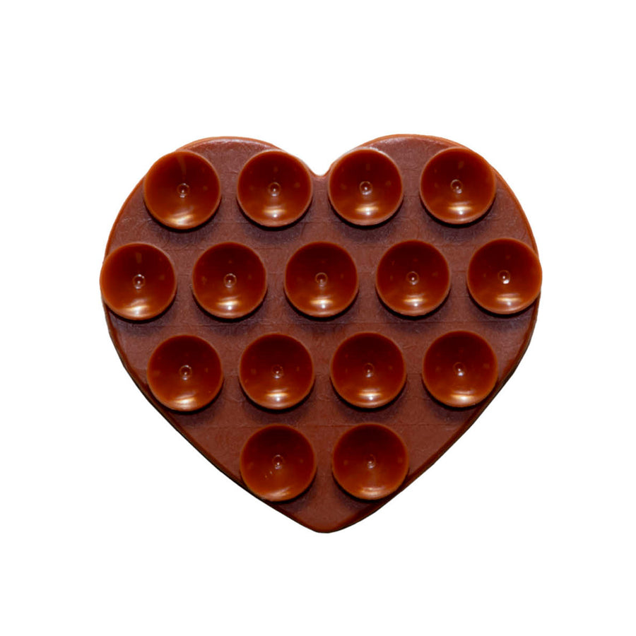 Stick On Me Heart (Double-sided) - Brown