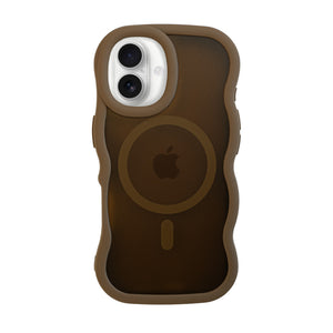 xoxo Wildhearts Matte Wavy Case MagSafe Brown - iPhone 17