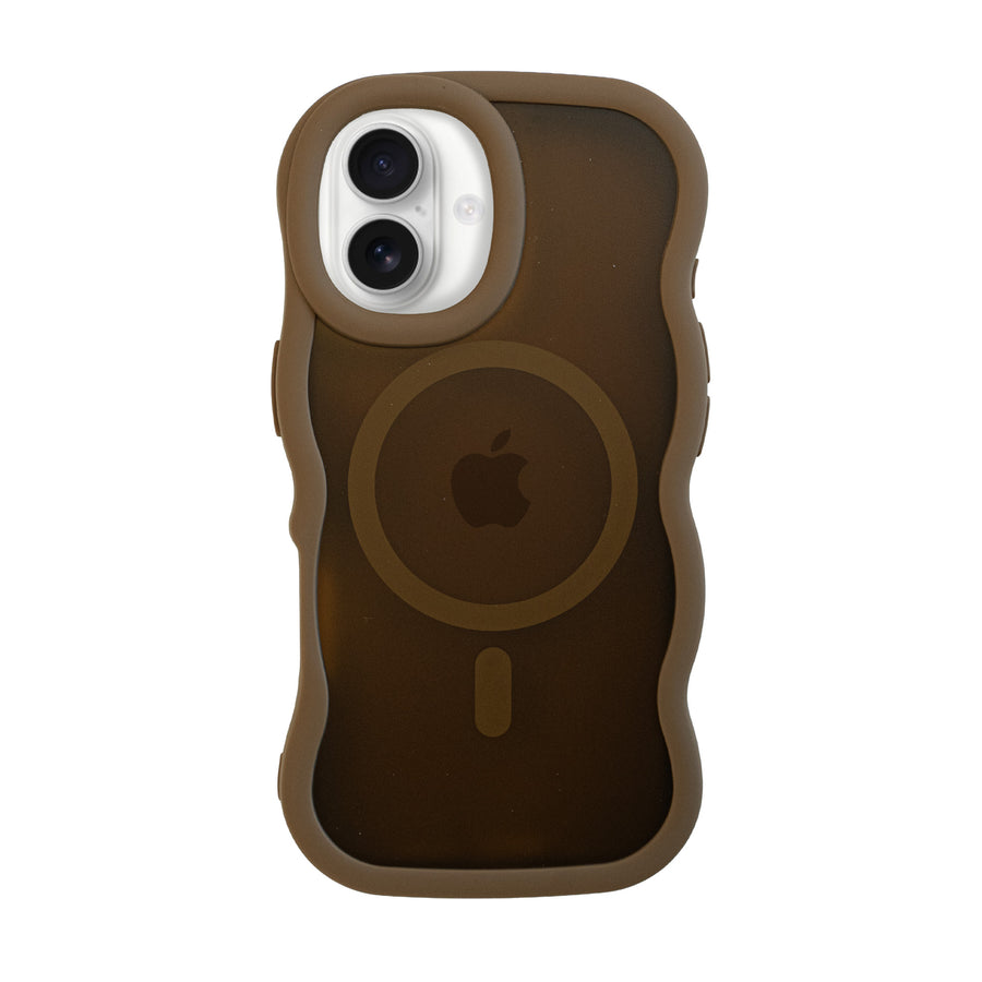 Matte Wavy Case MagSafe Brown - iPhone 17