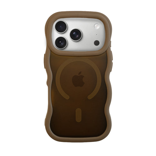 xoxo Wildhearts Matte Wavy Case MagSafe Brown - iPhone 17 Pro
