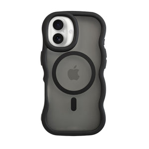xoxo Wildhearts Matte Wavy Case MagSafe Black - iPhone 17