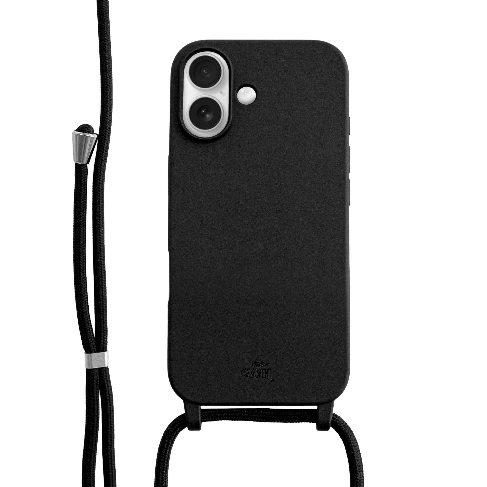 xoxo Wildhearts Silicone Cord Case Black - iPhone 17