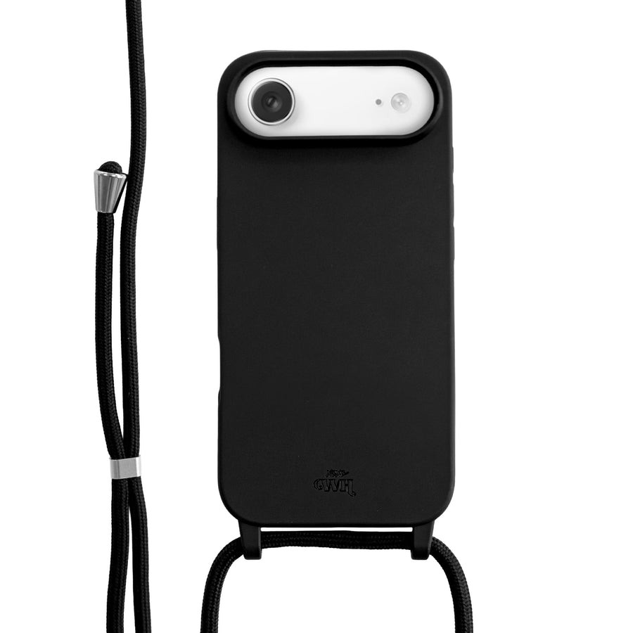 Silicone Cord Case Black - iPhone 17 Air