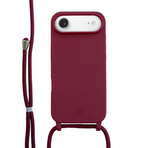 xoxo Wildhearts Silicone Cord Case Burgundy - iPhone 17 Air