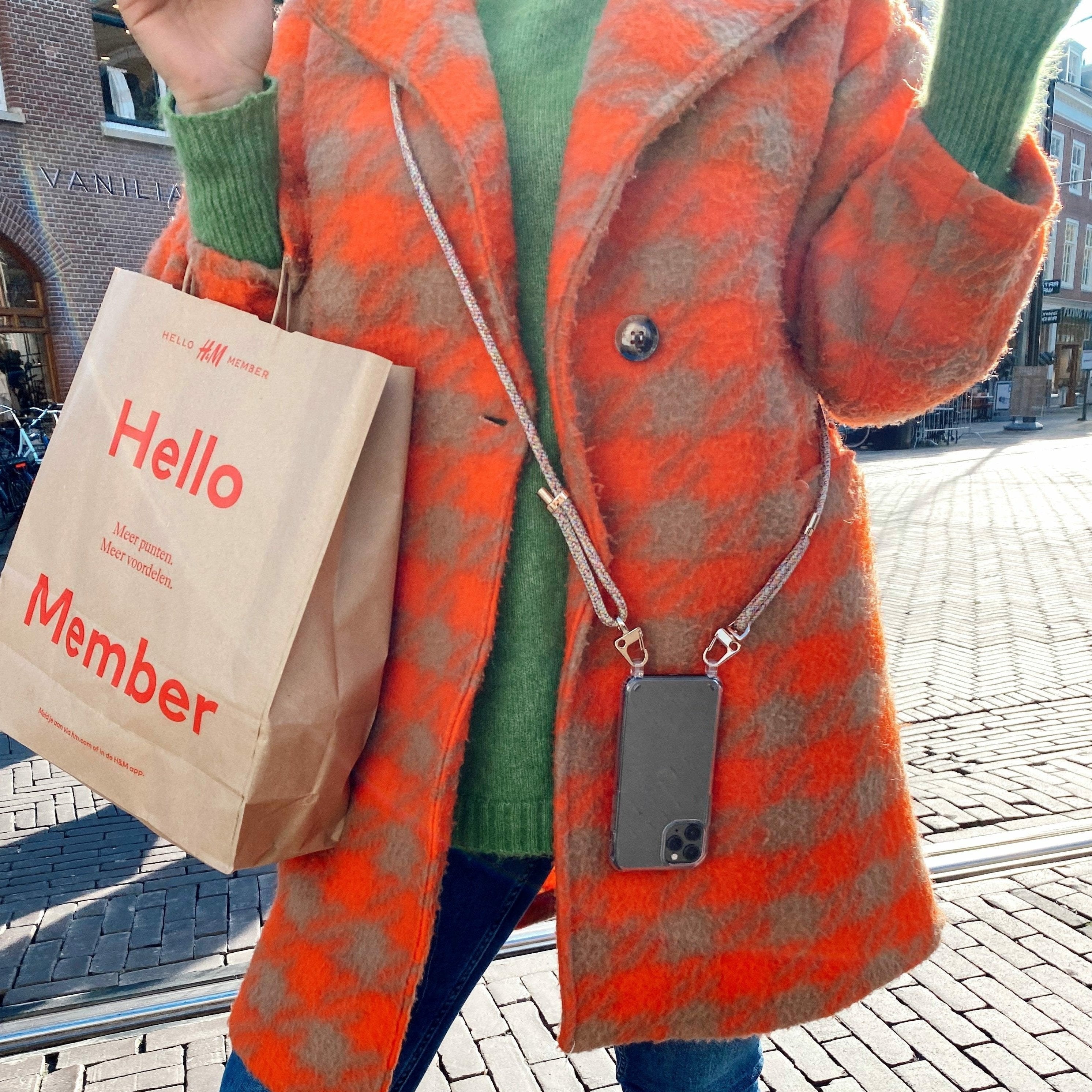 xoxo Wildhearts Samsung Galaxy S25 - Rainbow Vibes Transparant Cord Case