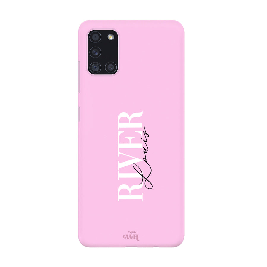 Samsung A21s Pink Personalised Colour Case