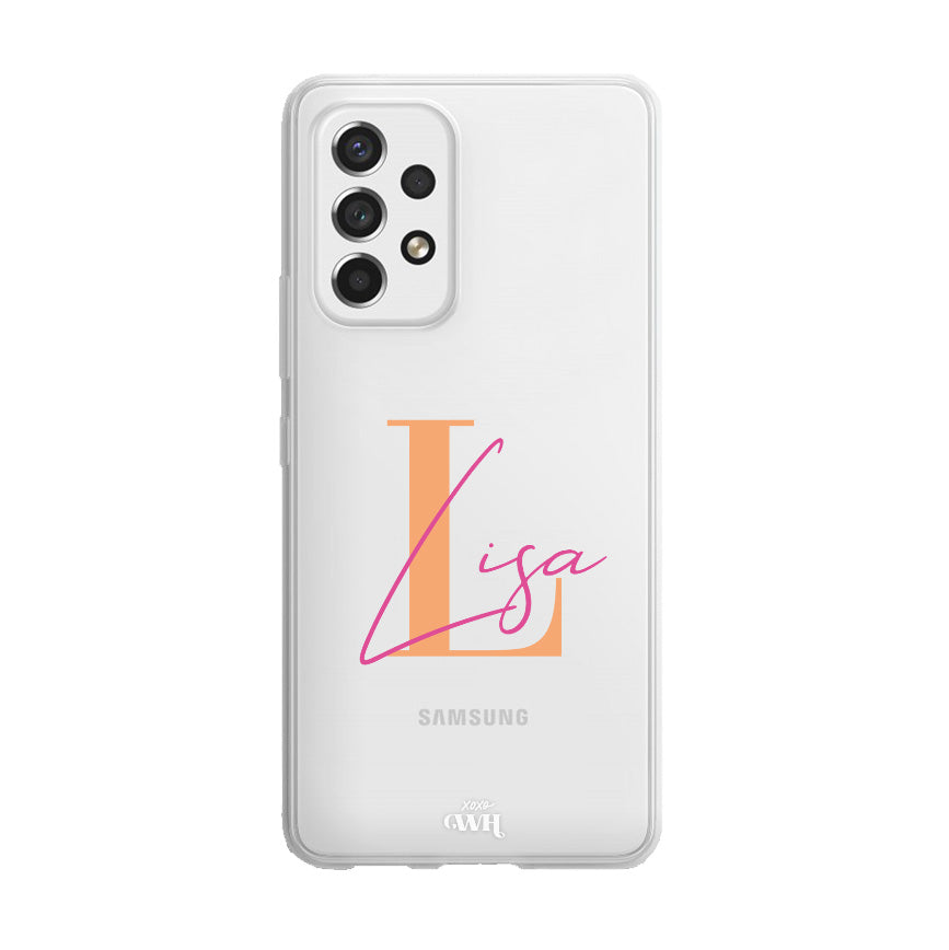 xoxo Wildhearts - Samsung A53 - Personalized Clear Case