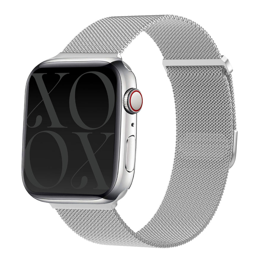 Apple Watch Milanees bandje zilver