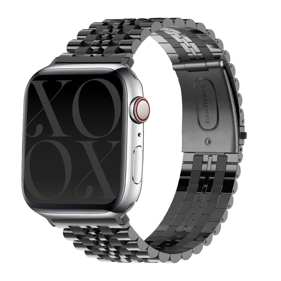 Bracelet acier Apple Watch noir