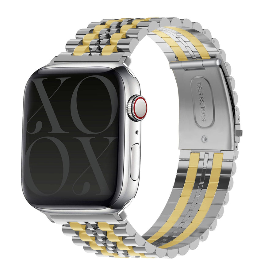 Bracelet acier Apple Watch Argent/Or