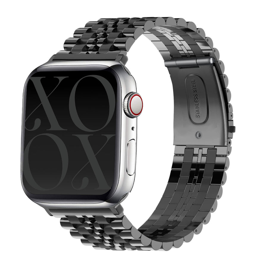 xoxo Wildhearts - Apple Watch stalen bandje zwart - 38/40/41/42mm
