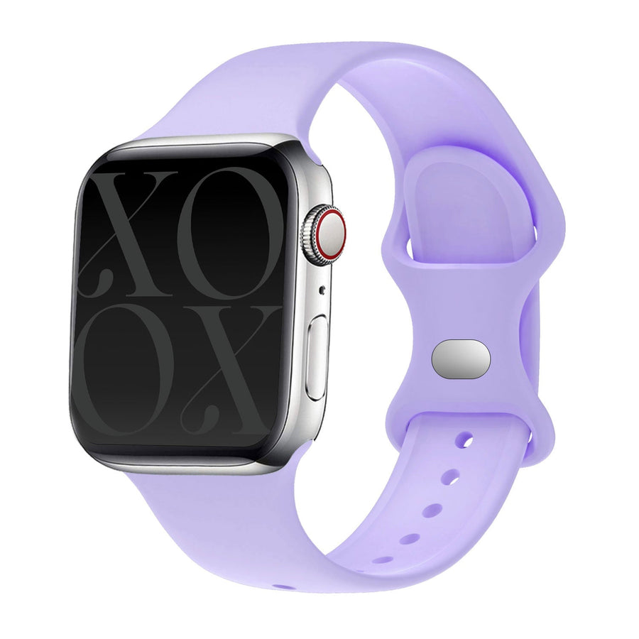 Apple Watch silicone strap purple