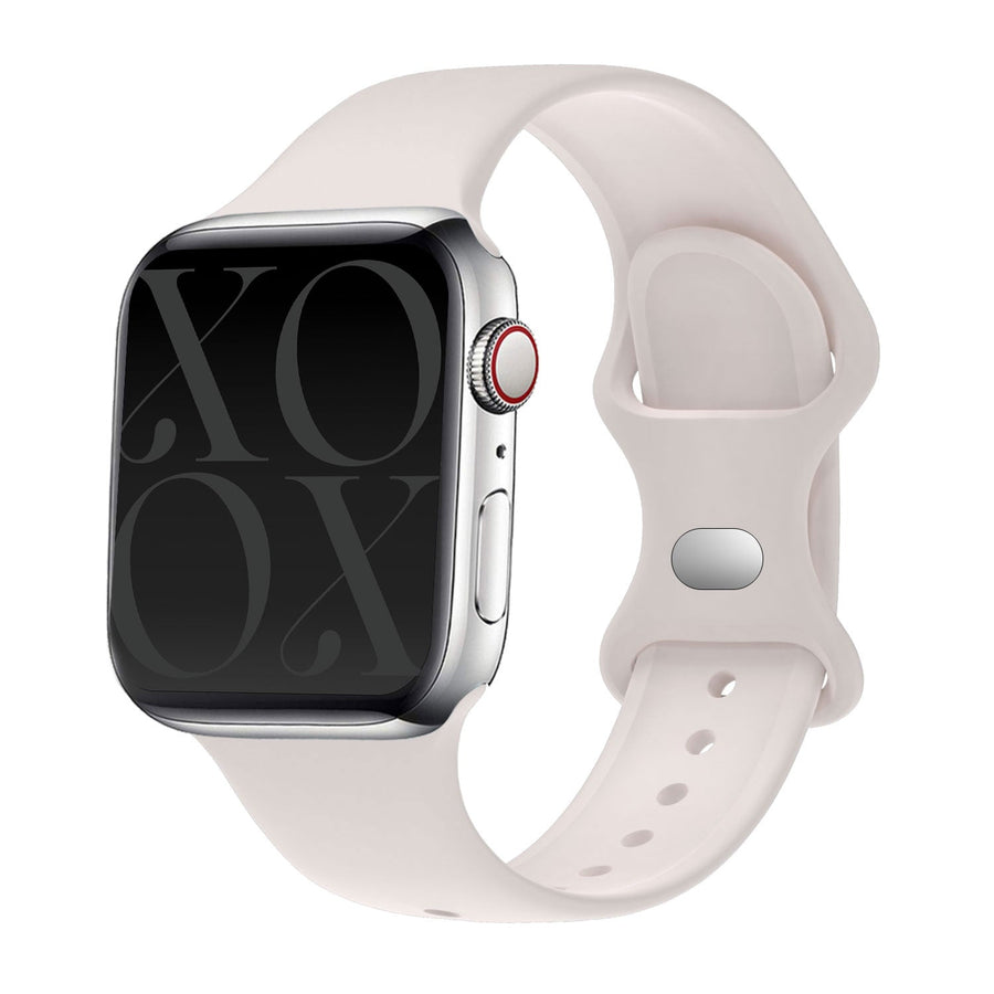 Apple Watch Silikonband Beige