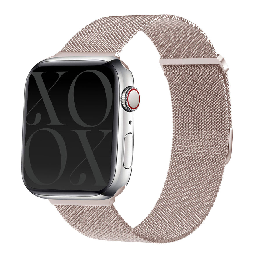 xoxo Wildhearts - Apple Watch Milanees bandje rosé goud - 44/45/46/49mm