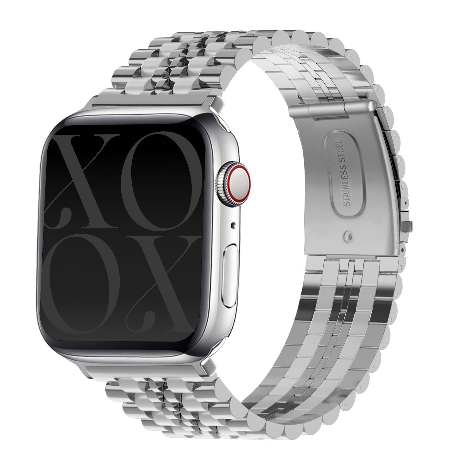 xoxo Wildhearts - Apple Watch stalen bandje zilver - 38/40/41/42mm