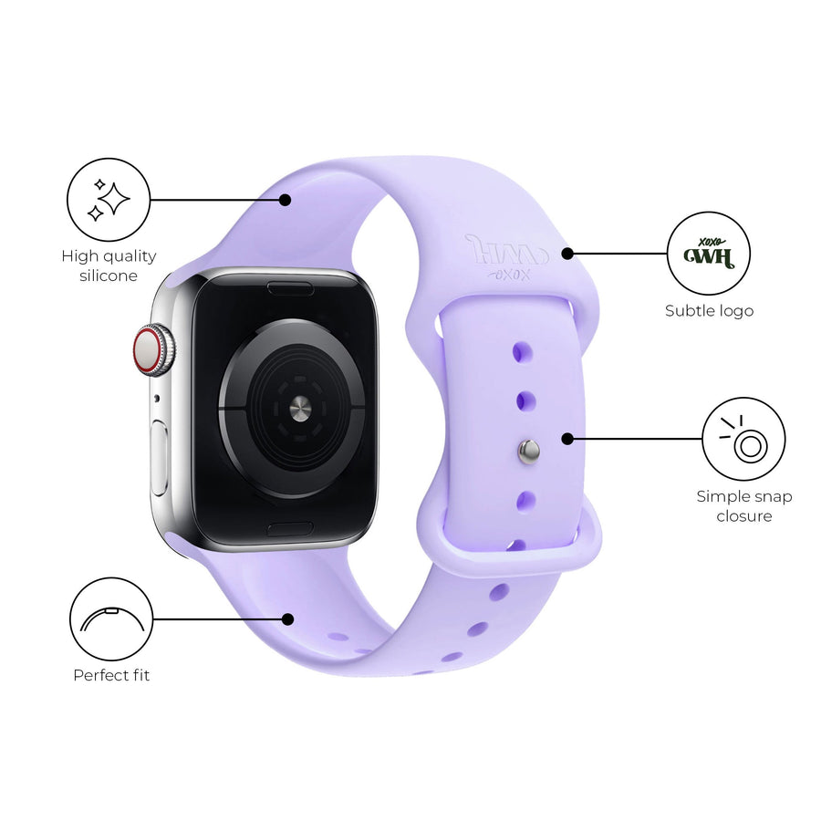 Bracelet silicone Apple Watch violet