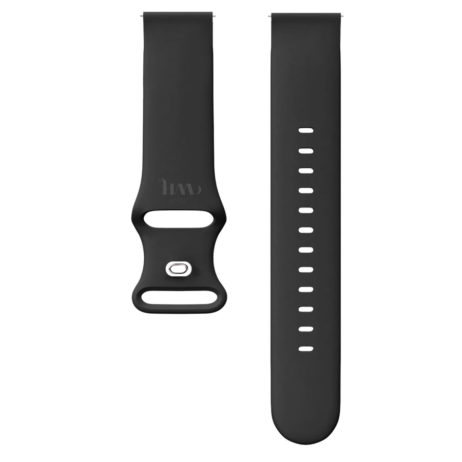 Silicone strap black (22 mm)