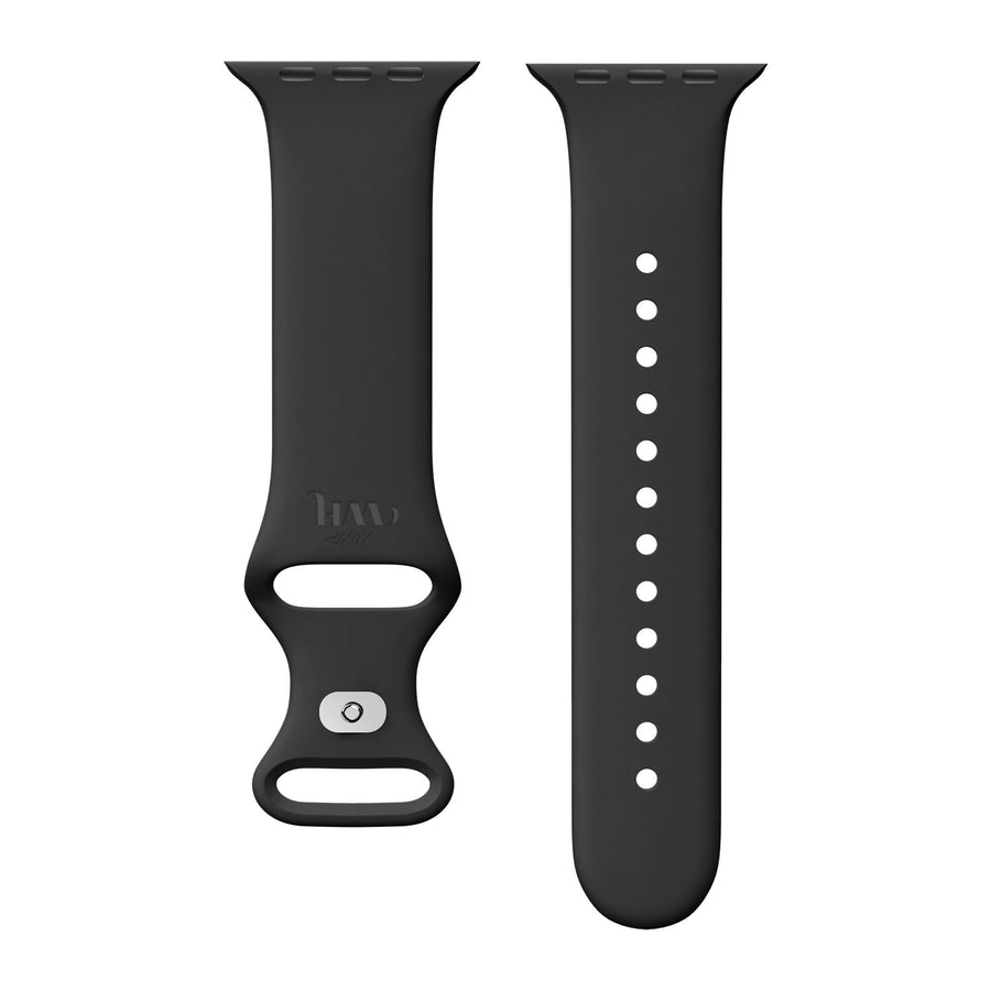 xoxo Wildhearts - Apple Watch siliconen bandje zwart - 38/40/41/42mm