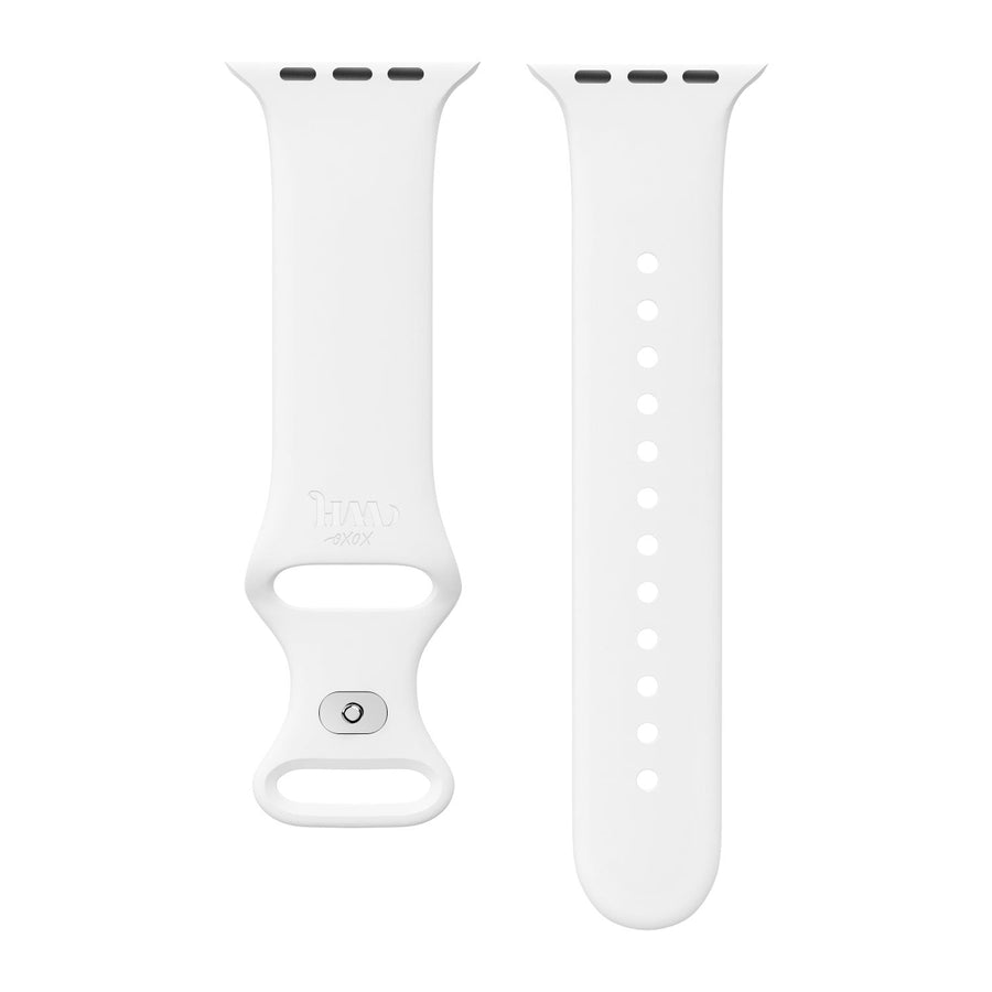 Bracelet silicone Apple Watch blanc