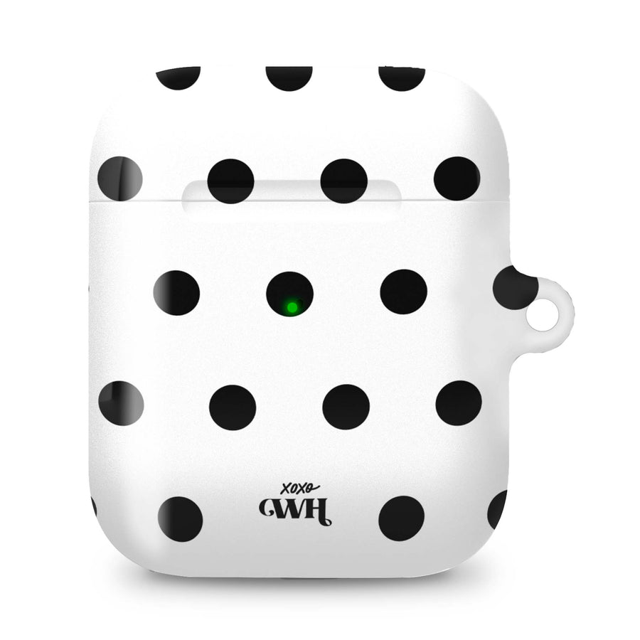 AirPods 1 & 2 - Polka Dots (White)