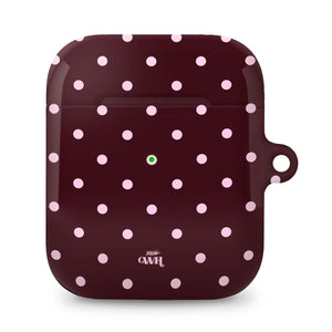 Polka Dots (Burgundy) - AirPods