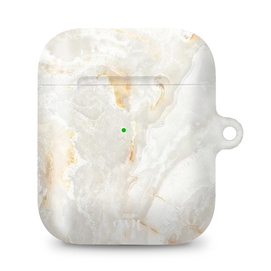 xoxo Wildhearts - AirPods 1 & 2 - Marble Off Whites