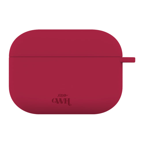 xoxo Wildhearts AirPods Pro - Silicone Case (Burgundy)