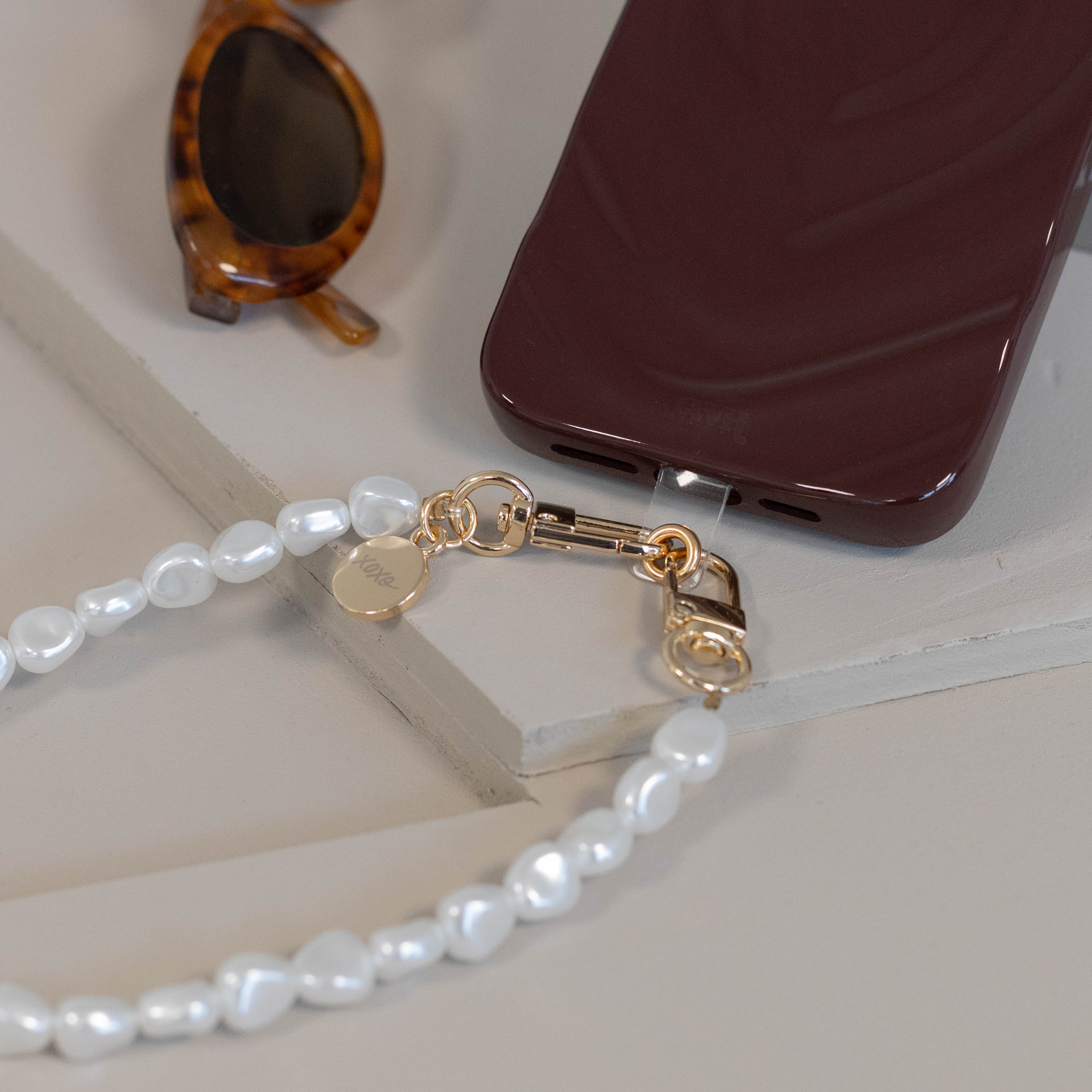 xoxo Wildhearts Biggest Love Burgundy Cord Case - iPhone 17 Pro Max