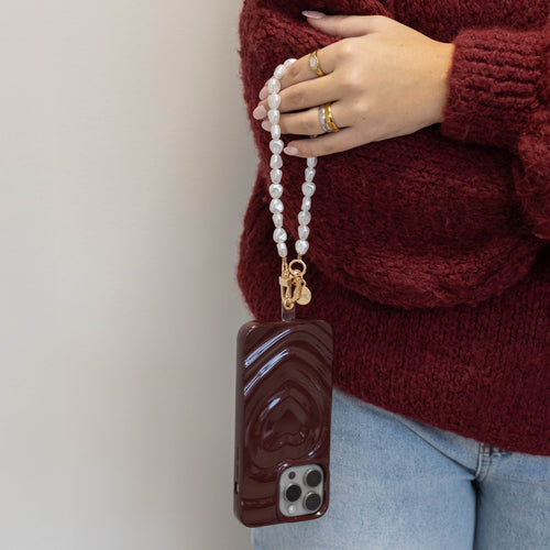 xoxo Wildhearts Biggest Love Burgundy Cord Case - iPhone 17 Pro Max