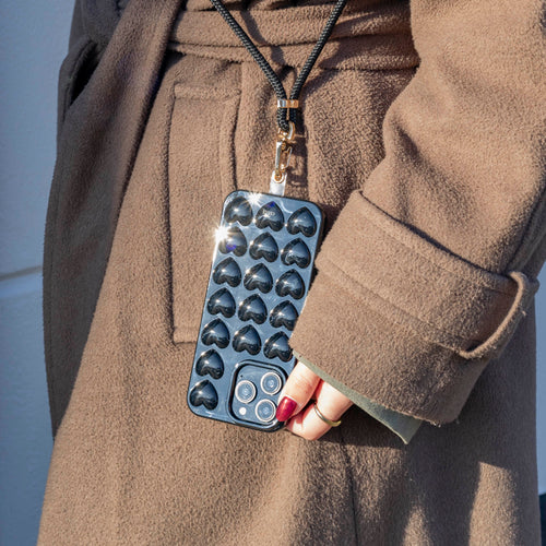 xoxo Wildhearts Heartbreaker Black Cord Case - iPhone 16 Pro Max