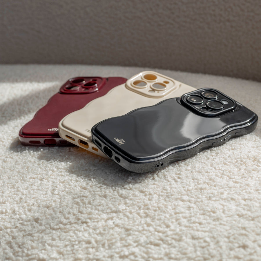 Glossy Wavy Case Beige - iPhone 17 Air