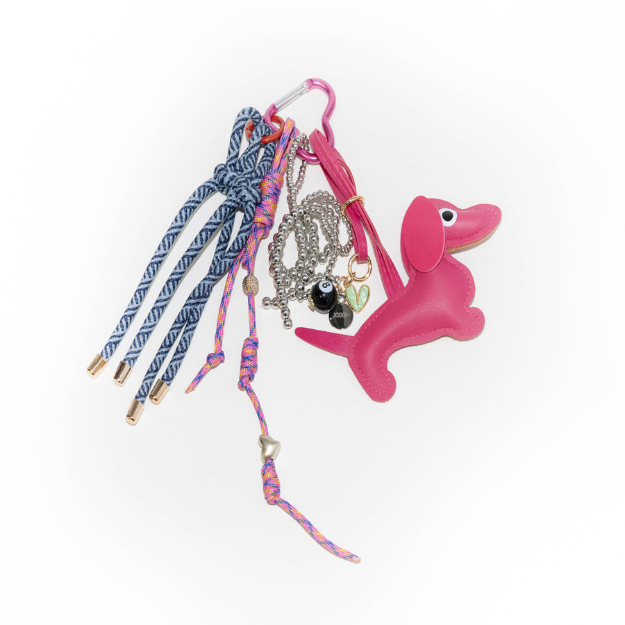 Bag Charm - Puppy Love - Pink