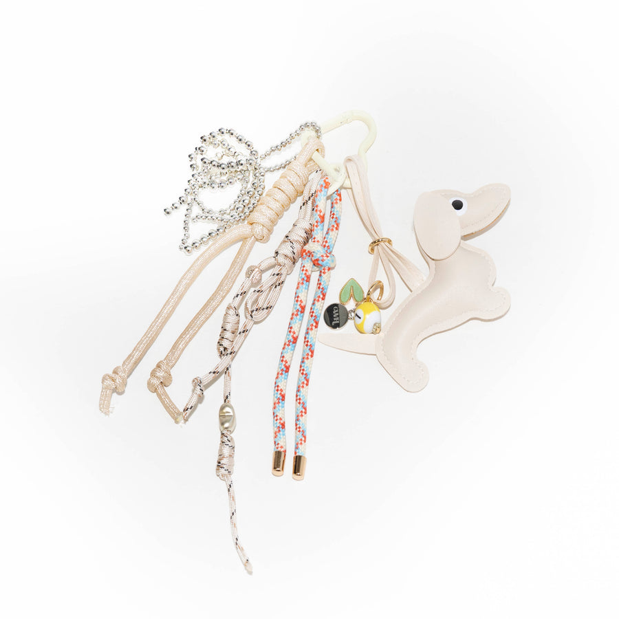 Bag Charm - Puppy Love - Beige