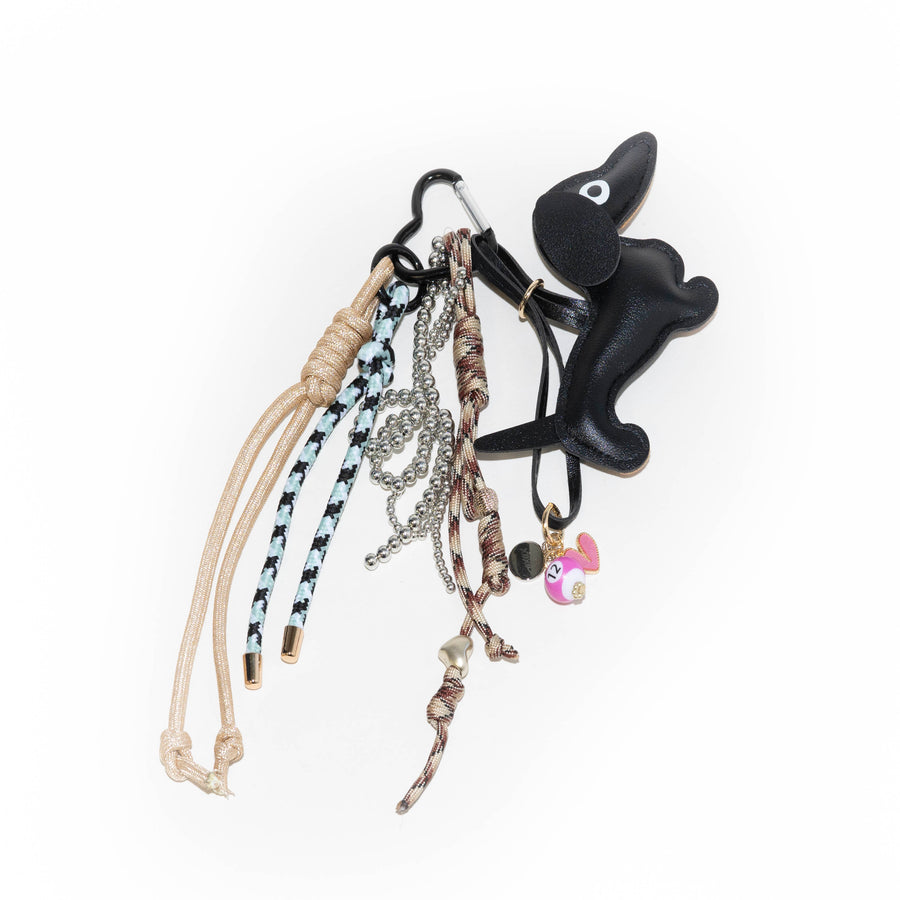 Bag Charm - Puppy Love - Black