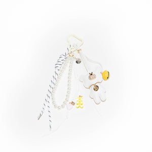 xoxo Wildhearts Bag Charm - Teddy Twist - White