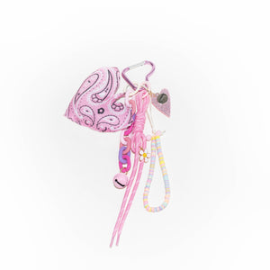 xoxo Wildhearts Bag Charm - Bandana Love - Pink