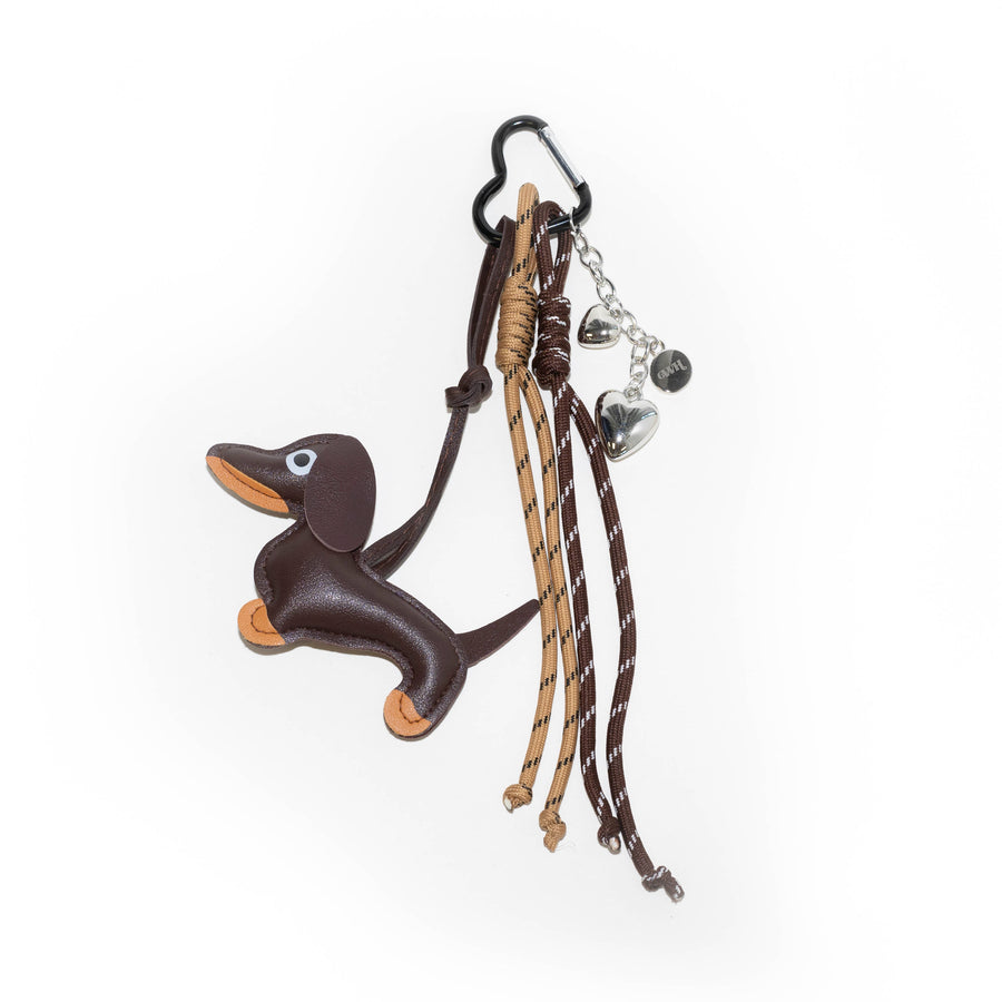 Bag Charm - Puppy Love - Brown