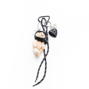xoxo Wildhearts Bag Charm - Berry Pilot - Black