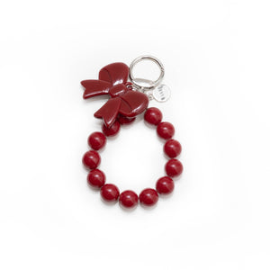 xoxo Wildhearts Bag Charm - Pearl Bow - Red
