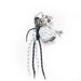 Bag Charm - Tweed Heart - White