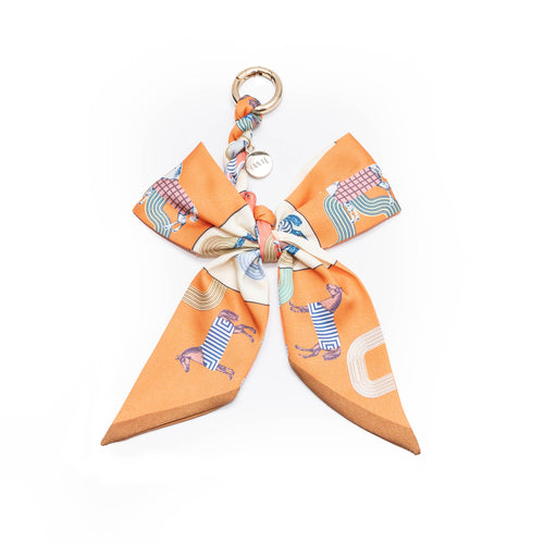 xoxo Wildhearts Bag Charm - Parisian Bow - Orange