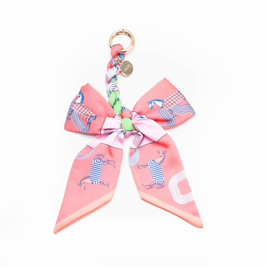 Bag Charm - Parisian Bow - Pink