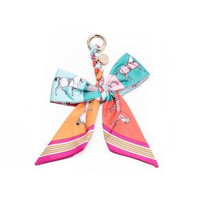 xoxo Wildhearts Bag Charm - Parisian Bow - Rainbow