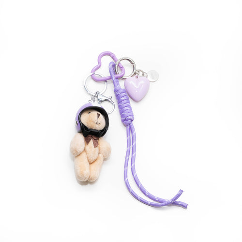 xoxo Wildhearts Bag Charm - Berry Pilot - Purple