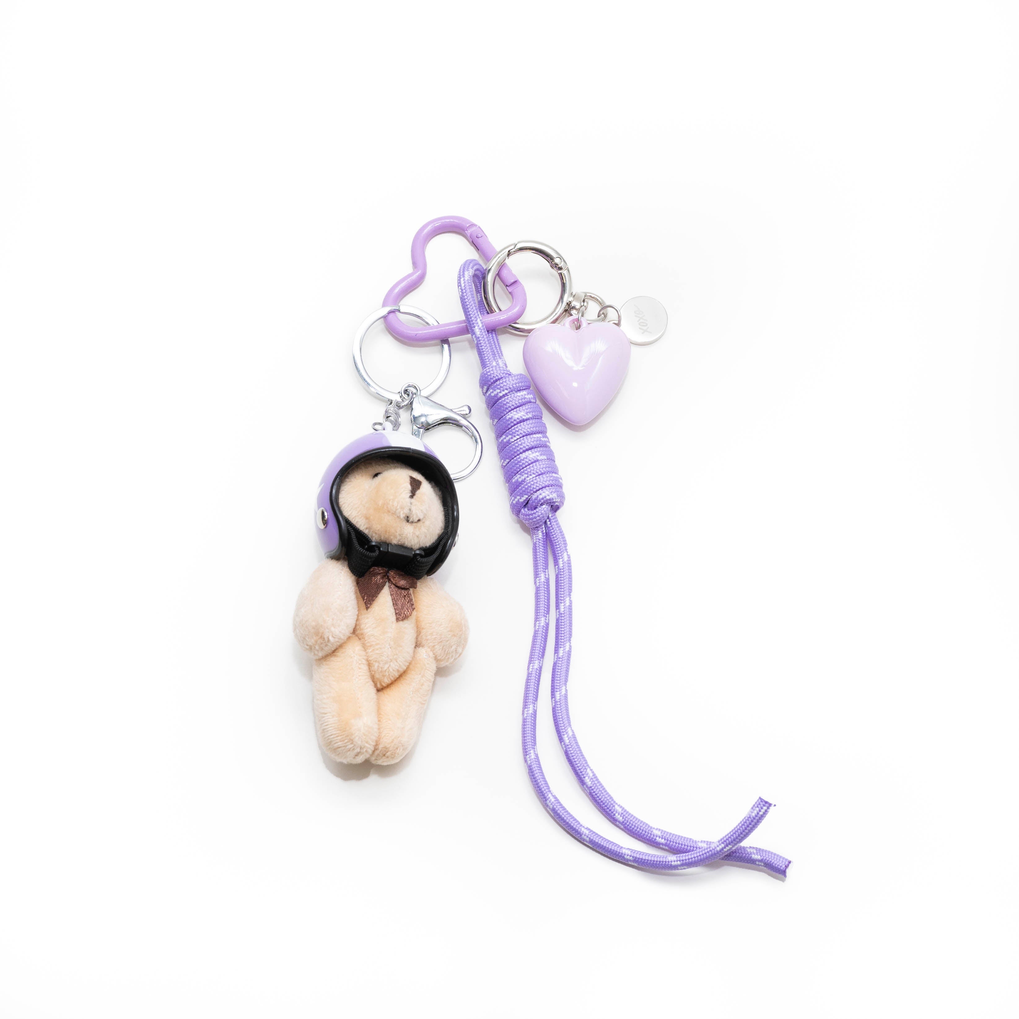 xoxo Wildhearts Bag Charm - Berry Pilot - Purple