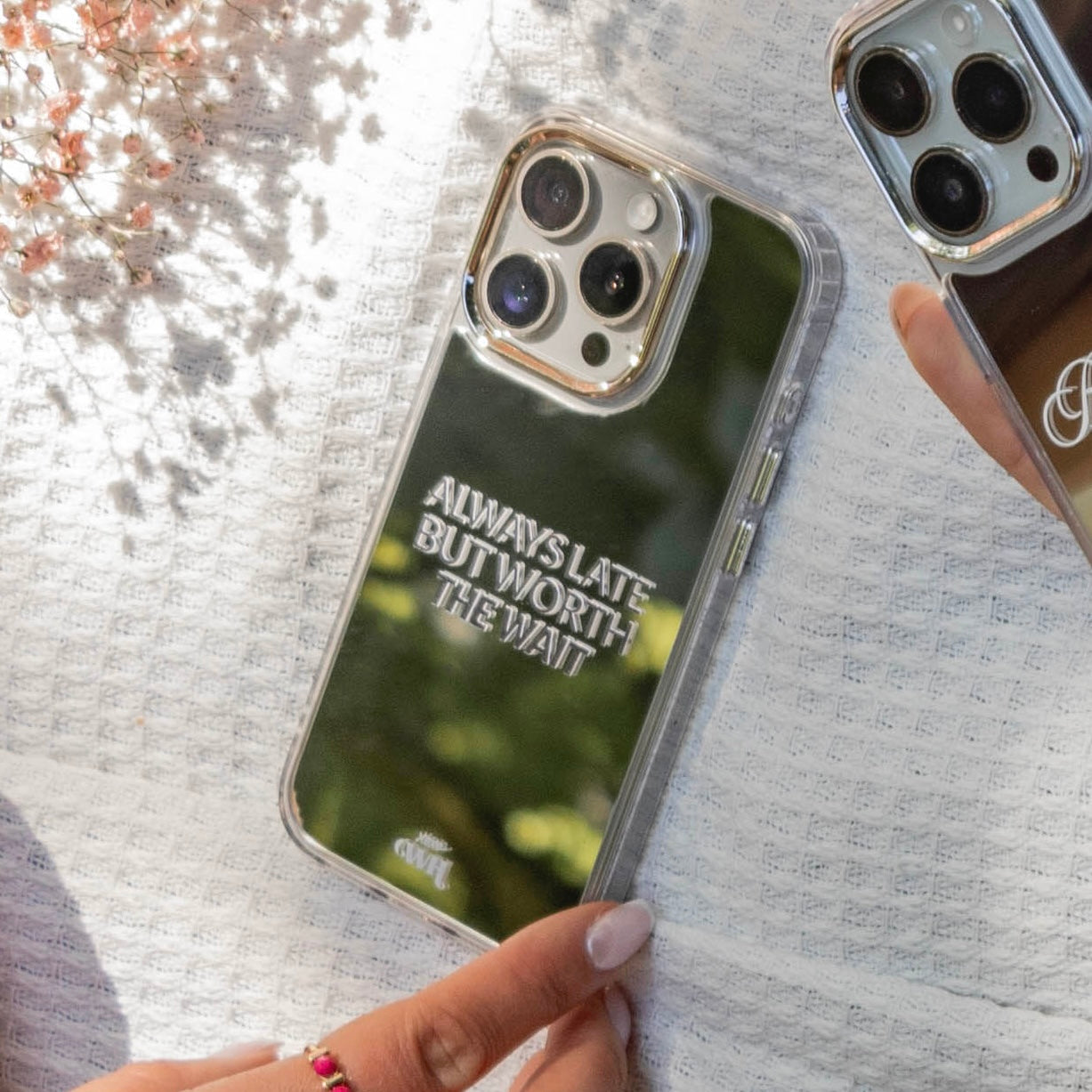 xoxo Wildhearts iPhone 15 Pro Max - Always Late Mirror Case