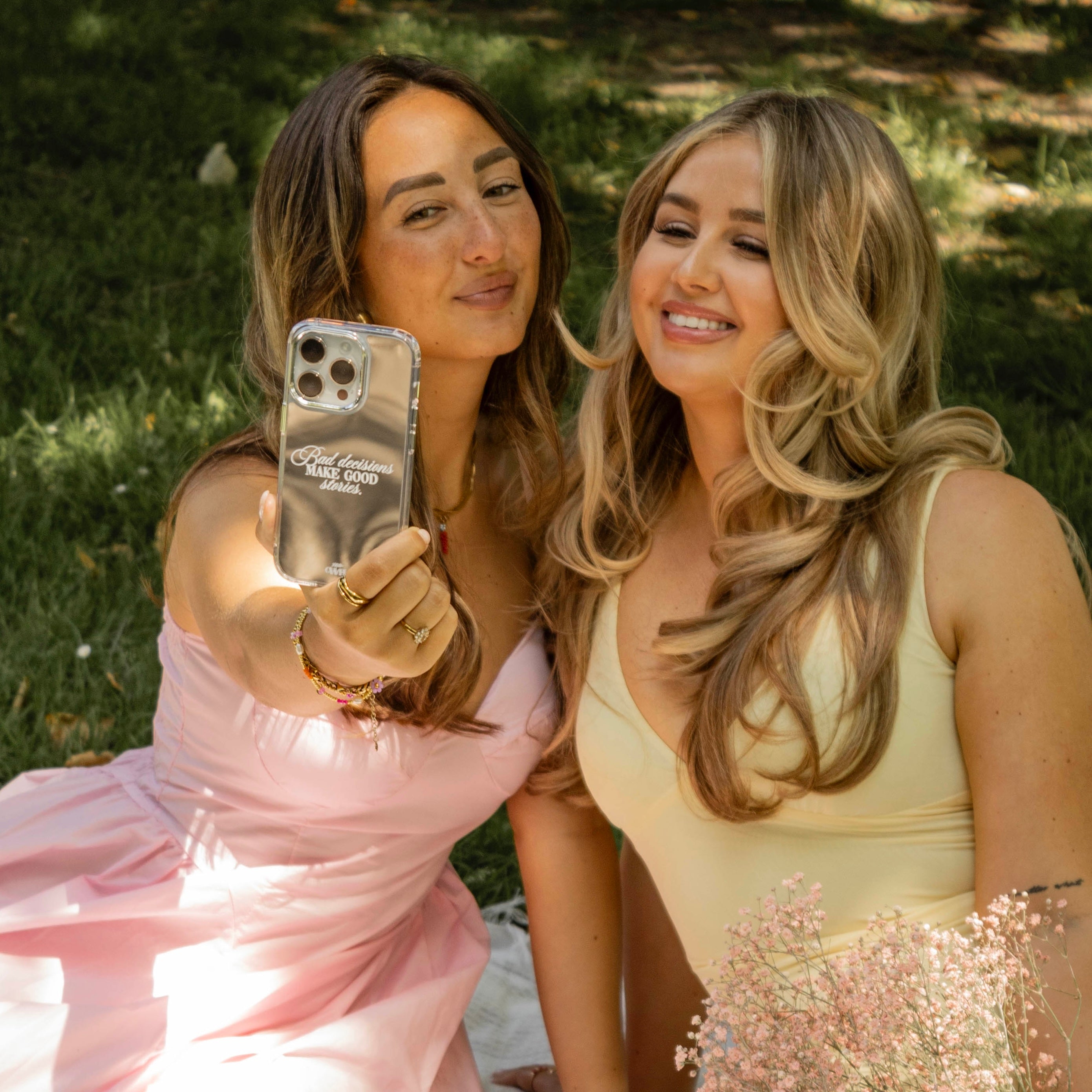 xoxo Wildhearts iPhone 14 - Bad Decisions Mirror Case