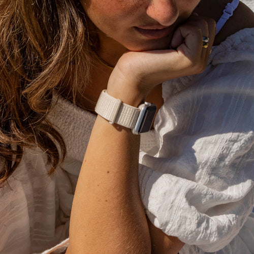 xoxo Wildhearts Apple Watch nylon bandje (sterrenlicht)