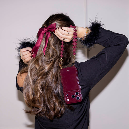 xoxo Wildhearts Funky Hearts Cord (burgundy)